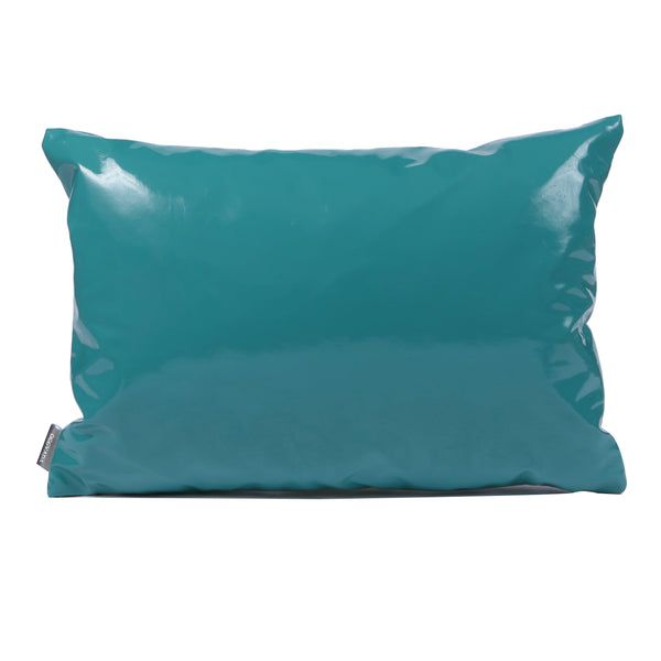 Teal faux Leather cushion - Tealia - Oggvada