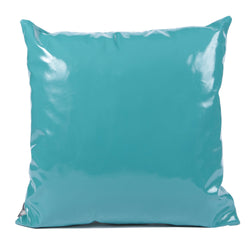 Teal faux Leather cushion - Tealia - Oggvada