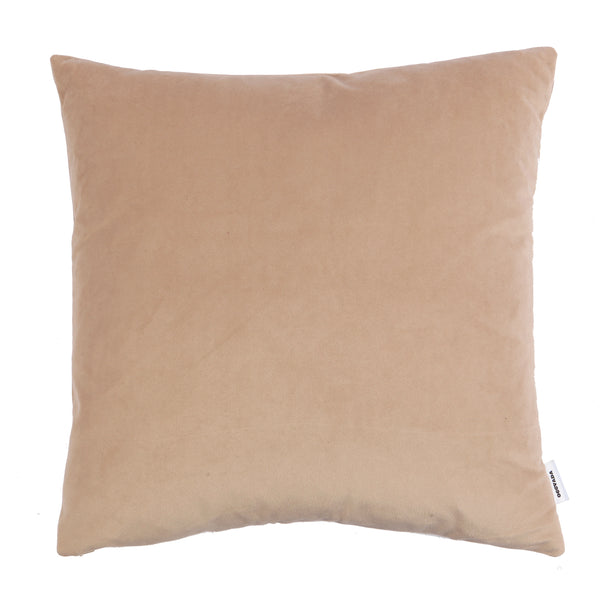 Brown Velvet Cushion - Brown Stone - Oggvada