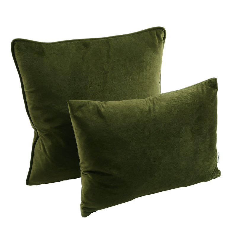 Green Velvet Cushion - Green Forest - Oggvada